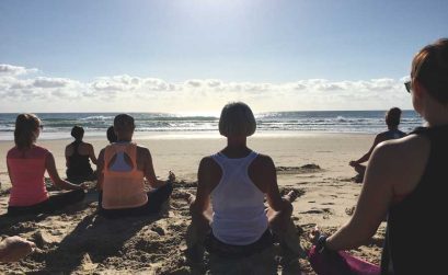 Meditating yoga Sunshine Coast 900x600